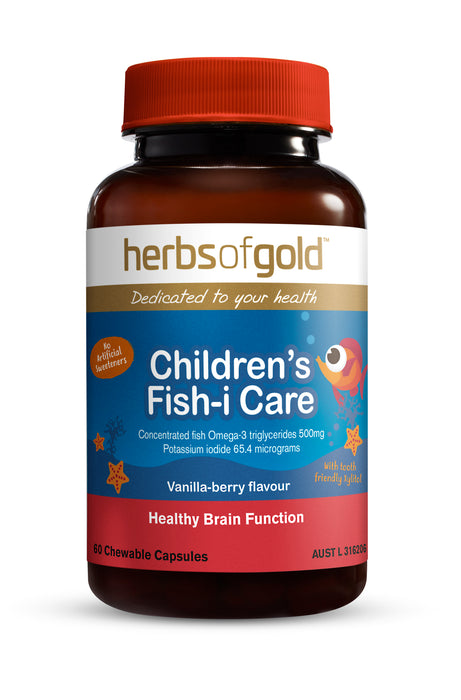 Herbs Of Gold Children's Fish-I Care 60 Chewable Tablets