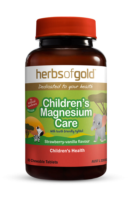 Herbs Of Gold Children's Magnesium Care 60 Chewable Tablets