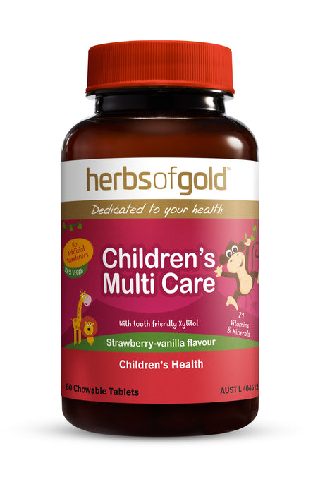 Herbs Of Gold Children's Multi Care 60 Chewable Tablets