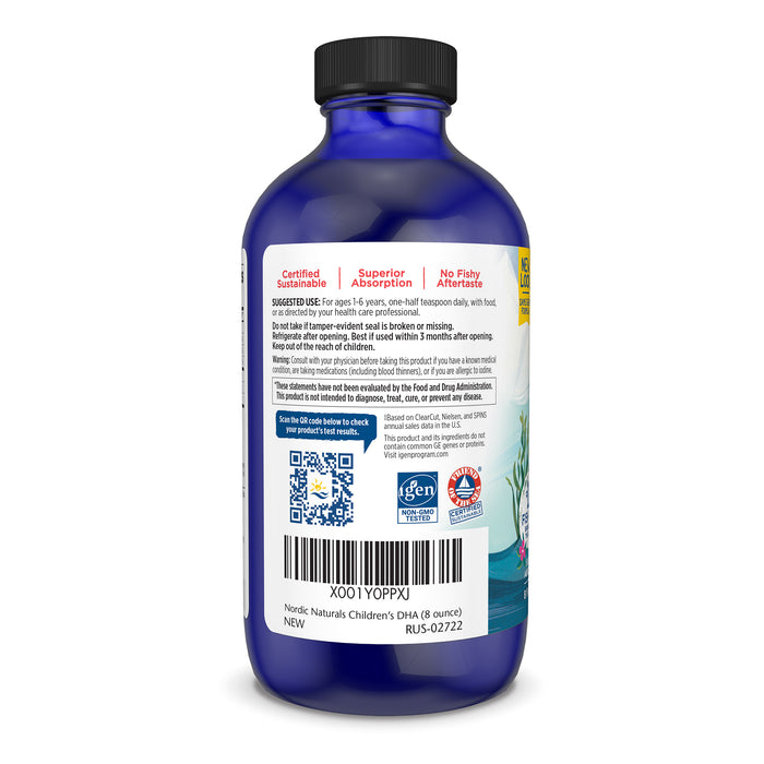 Nordic Naturals DHA Ages 1-6 Strawberry Flavour 237mL