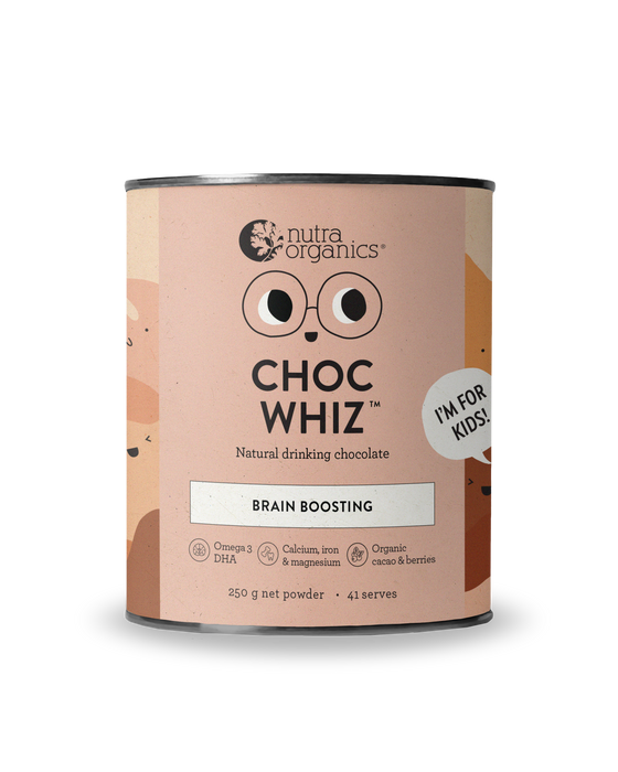 Nutra Organics Choc Whiz 250g Powder