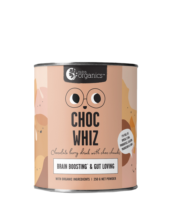 Nutra Organics Choc Whiz Brain Boosting & Gut Loving 250g Powder