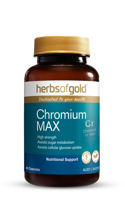 Herbs Of Gold Chromium Max 60 Capsules