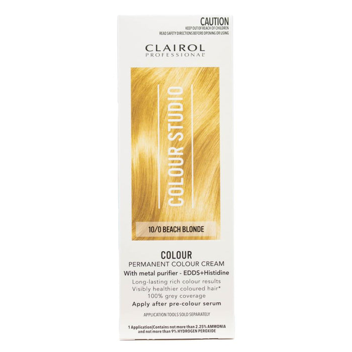 Clairol Professional Permanent Colour Cream Colour Studio 10/0 Beach Blonde
