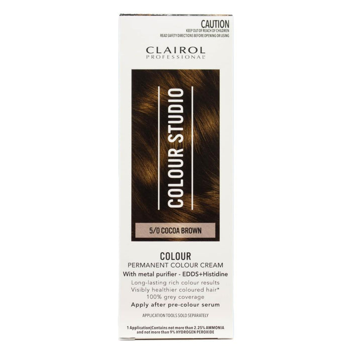 Clairol Professional Permanent Colour Cream Colour Studio 5/0 Cocoa Brown