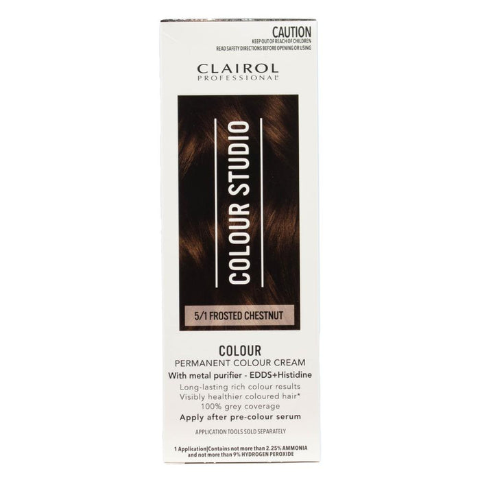 Clairol Professional Permanent Colour Cream Colour Studio 5/1 Frosted Chestnut