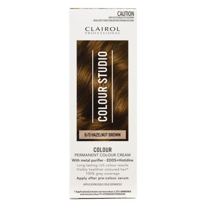 Clairol Professional Permanent Colour Cream Colour Studio 6/0 Hazelnut Brown