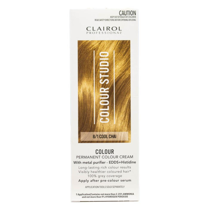Clairol Professional Permanent Colour Cream Colour Studio 8/1 Cool Chai