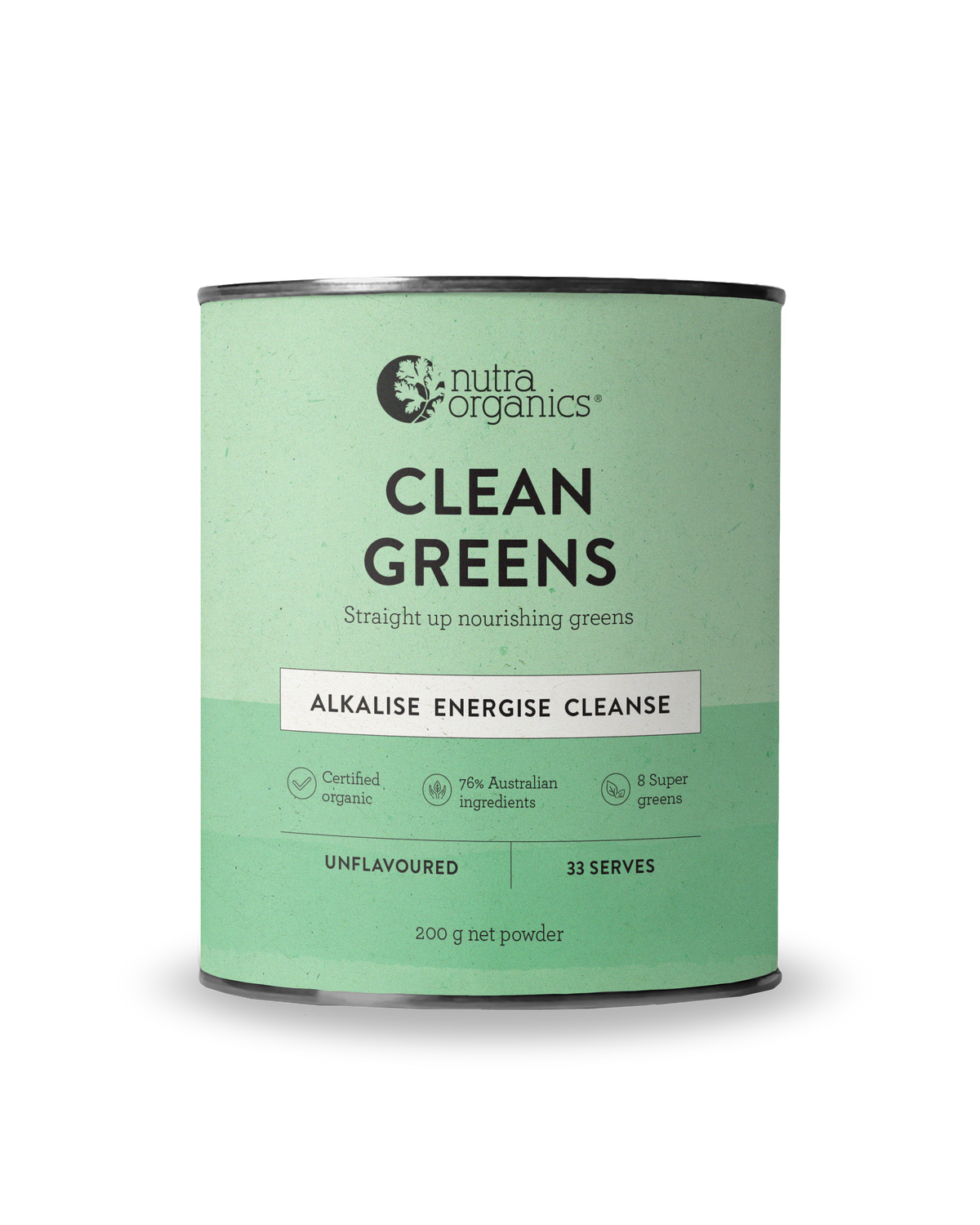 Nutra Organics Clean Greens Powder 200g — Giant Chemist Harbour Town