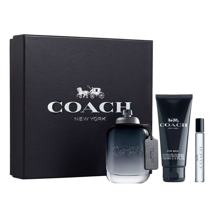 Coach New York Gift Set Man EDT 100ml, 15ml EDT, Shower Gel 100ml