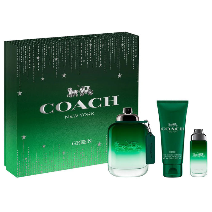 Coach New York Green 3 Piece EDT Gift Set