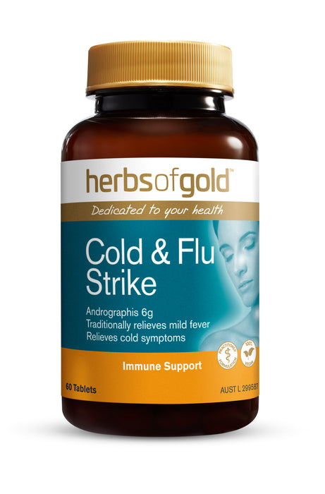 Herbs Of Gold Cold & Flu Strike 60 Tablets