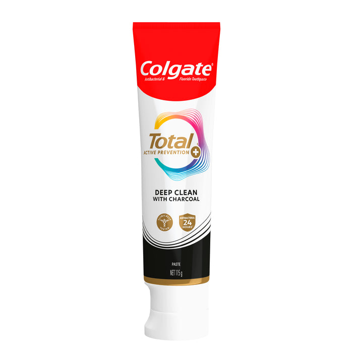 Colgate Total Active Prevention Toothpaste Deep Clean with Charcoal 115g