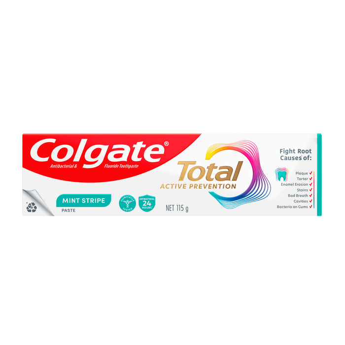 Colgate Total Active Prevention Toothpaste Mint Stripe 115g