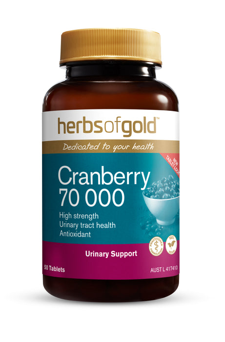 Herbs Of Gold Cranberry 70,000 50 Tablets