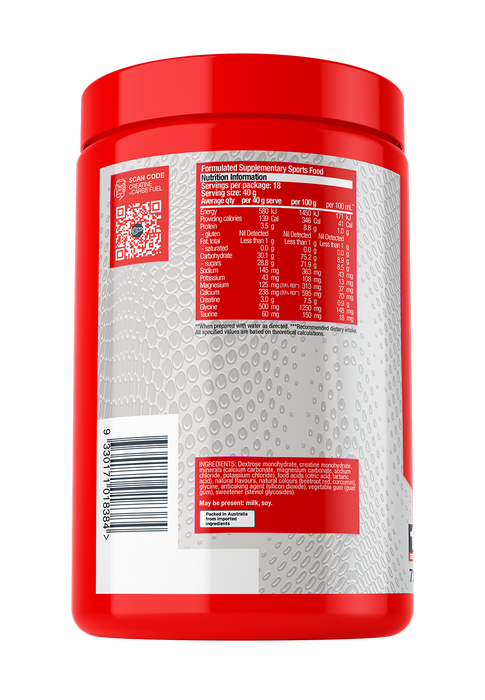 BSc Creatine Carbs Fuel 720g Raspberry