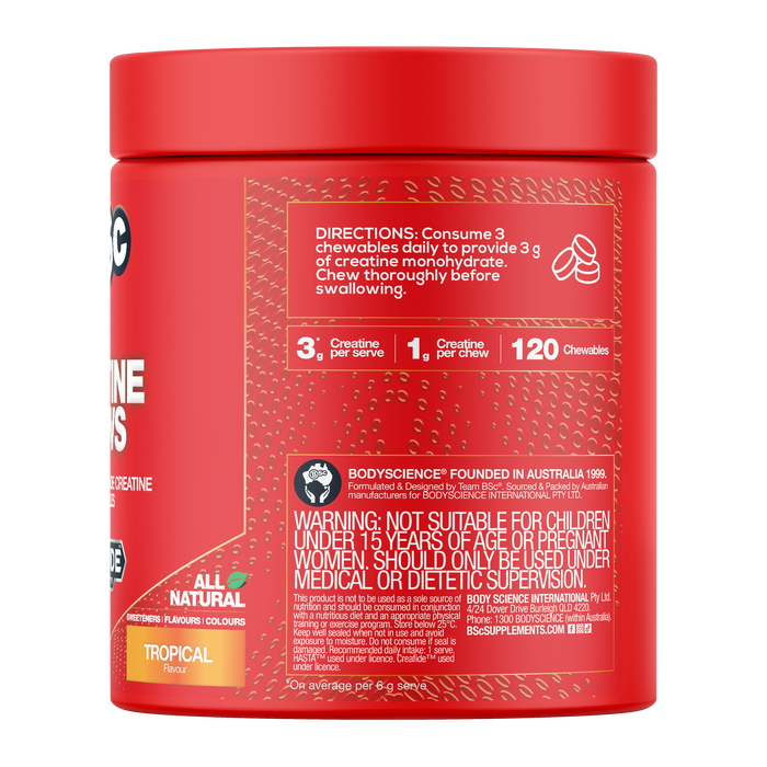 BSc Creatine Chews 120 Tropical