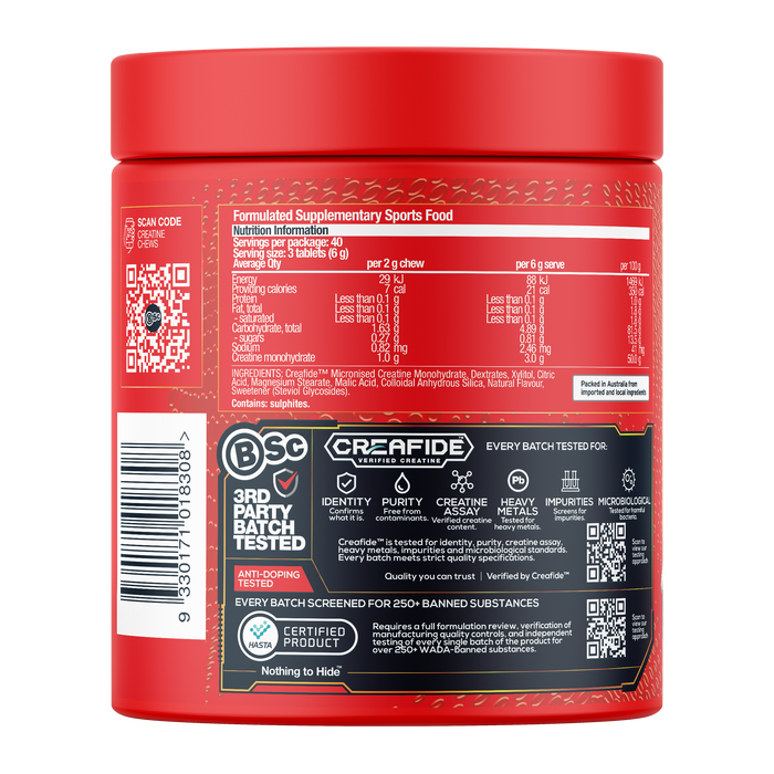 BSc Creatine Chews 120 Tropical