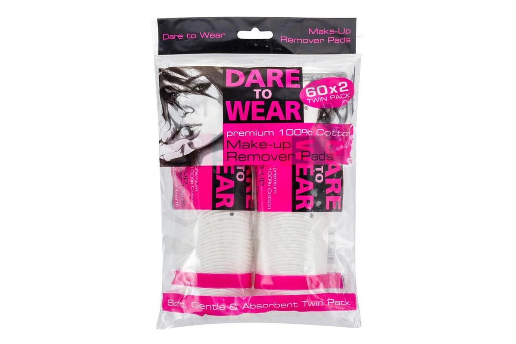 Dare to Wear Makeup Remover Pads 60x2pk.