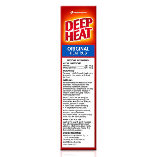 Deep Heat Regular Rub 100g.