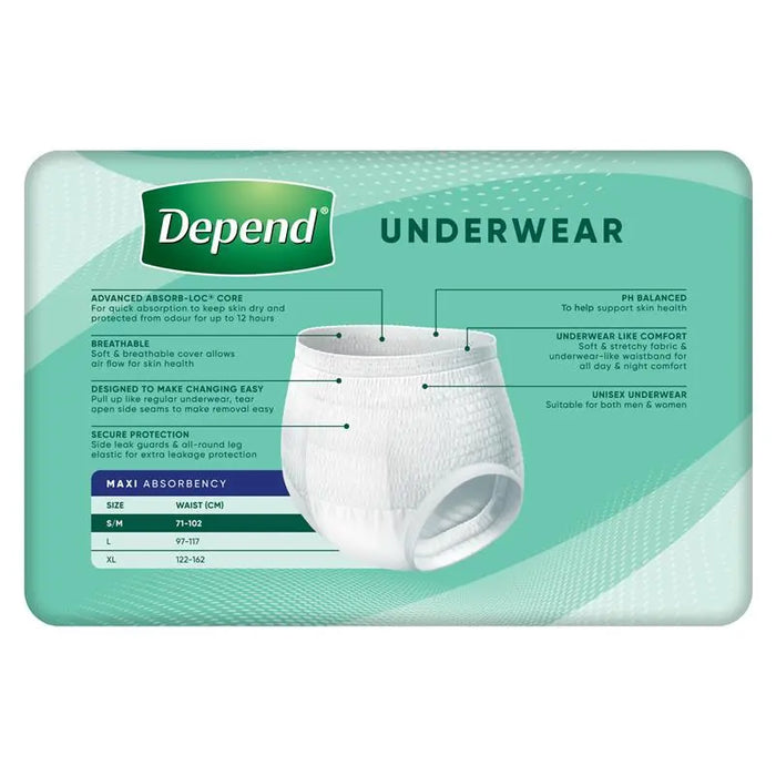 Depend Expert Care Underwear Maxi Small/Medium 10pack