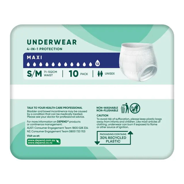 Depend Expert Care Underwear Maxi Small/Medium 10pack