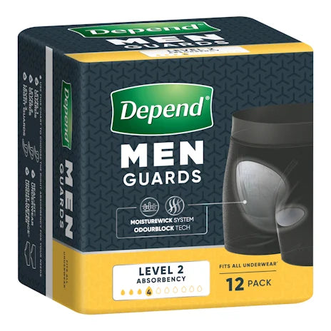 Depend Male Guards Level 2 12 Pack