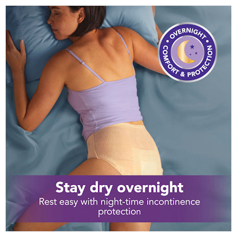 Depend Real Fit for Women Night Defence Underwear Large 8 Pack