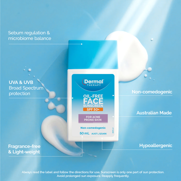 Dermal Therapy Oil-Free Face Sunscreen SPF 50+ 50ml