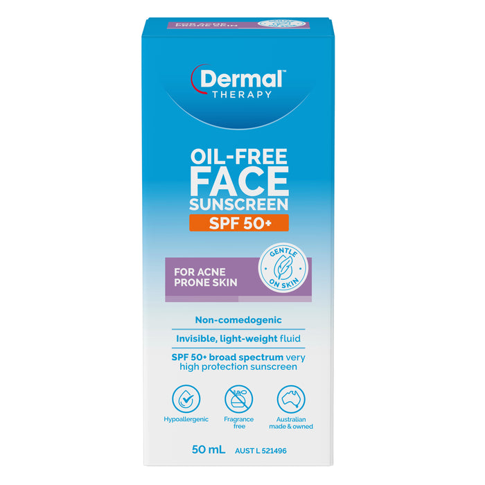 Dermal Therapy Oil-Free Face Sunscreen SPF 50+ 50ml