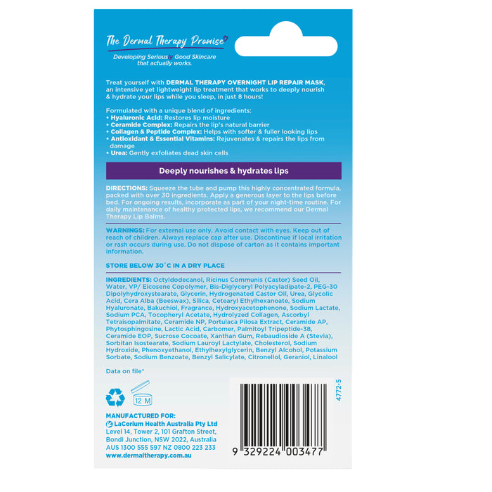Dermal Therapy Overnight Lip Repair 10ml