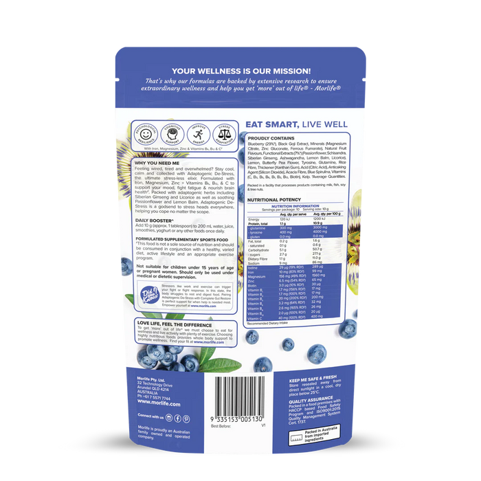 Morlife Adaptogenic De-Stress 100g