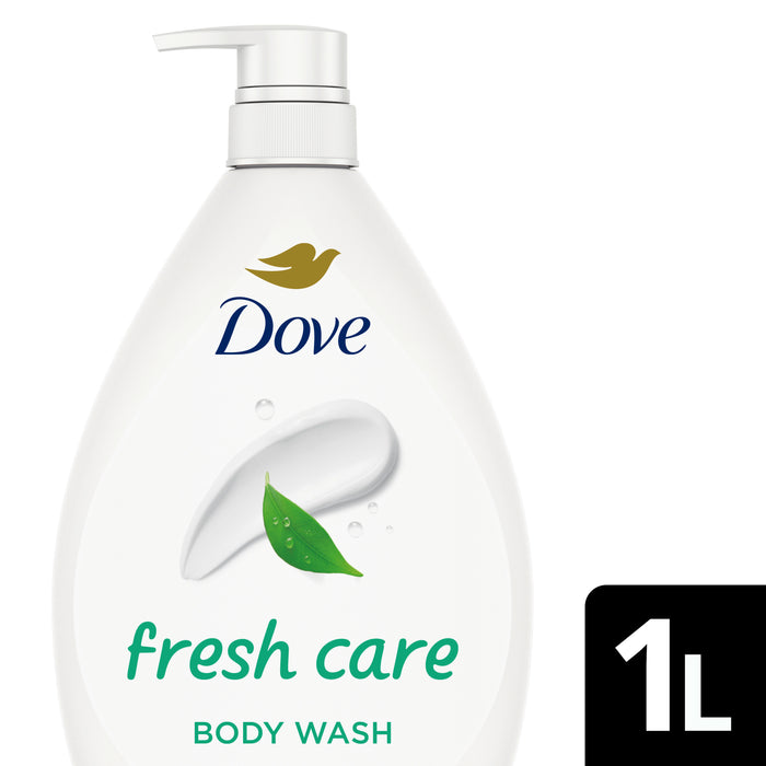 Dove  Body Wash Gentle Cleansing for Soft Skin Fresh Care Shower Gel with 0% Sulfate SLES 1L