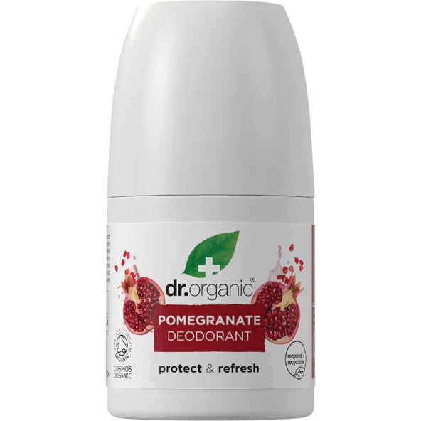 Dr Organic Roll On Deodorant Organic Pomegranate 50ml
