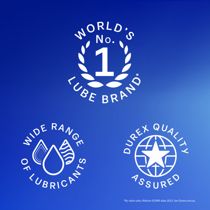 Durex H2O Water Based Lubricant Gel Lube 100ml