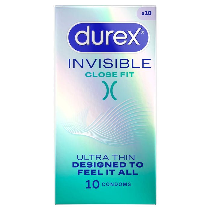Durex Invisable Close Fit Condom 10pk