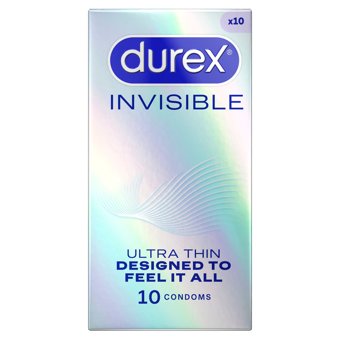 Durex Invisible Regular Fit Condoms 10 Pack
