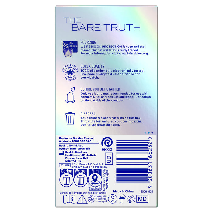 Durex Invisible Regular Fit Condoms 10 Pack