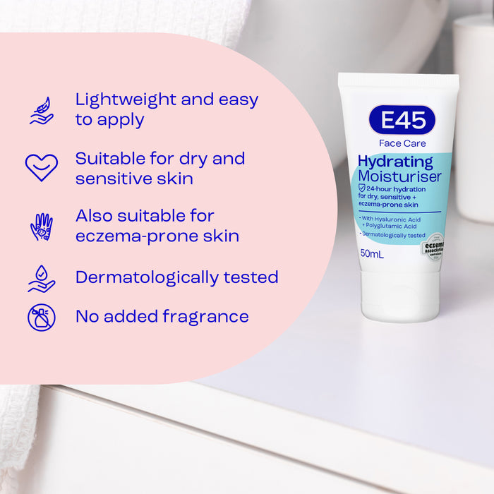 E45 Face Moisturiser 50ml.