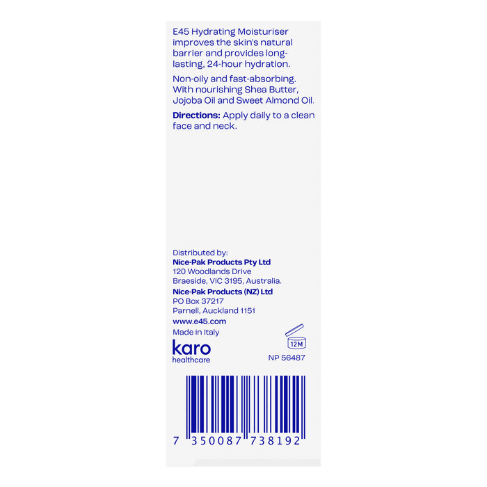 E45 Face Moisturiser 50ml.