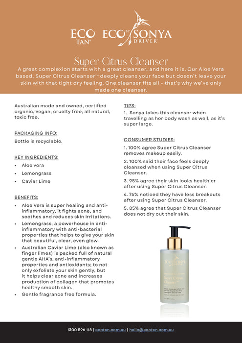 Eco by Sonya Driver Super Citrus Cleanser 200ml