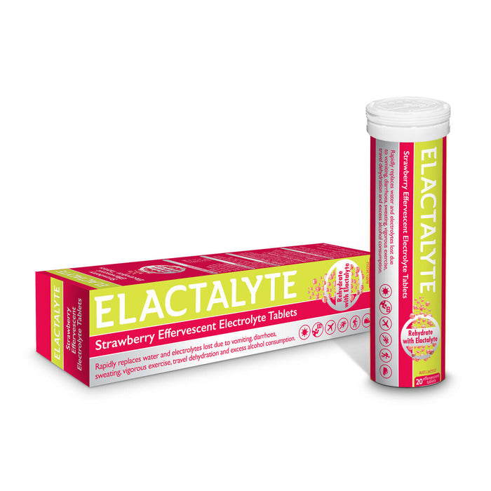 Elactalyte Effervescent Tablets 20 Pack Strawberry