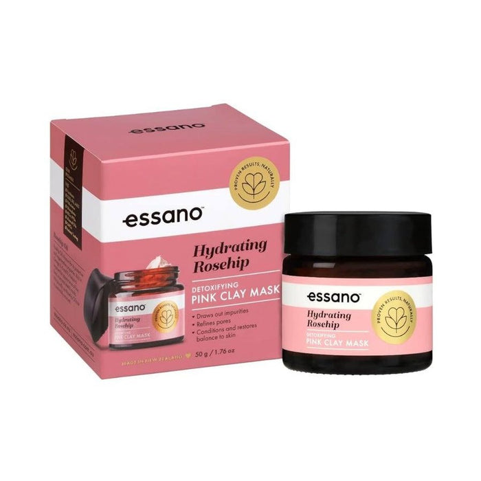 Essano Hydrating Rosehip Detoxifying Pink Clay Mask 50g