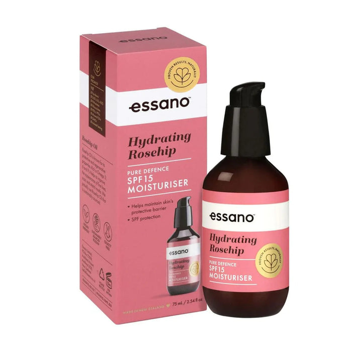 Essano Pure Defence SPF15 Moisturiser Hydrating Rosehip 75ml