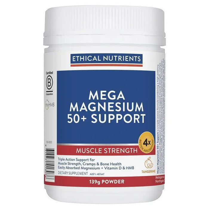 Ethical Nutrients Mega Magnesium 50+ Support Powder 149g