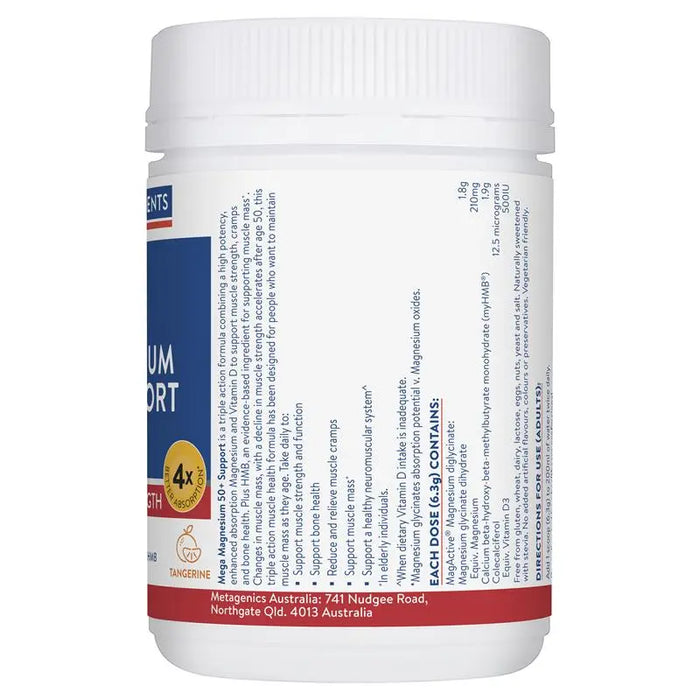 Ethical Nutrients Mega Magnesium 50+ Support Powder 149g