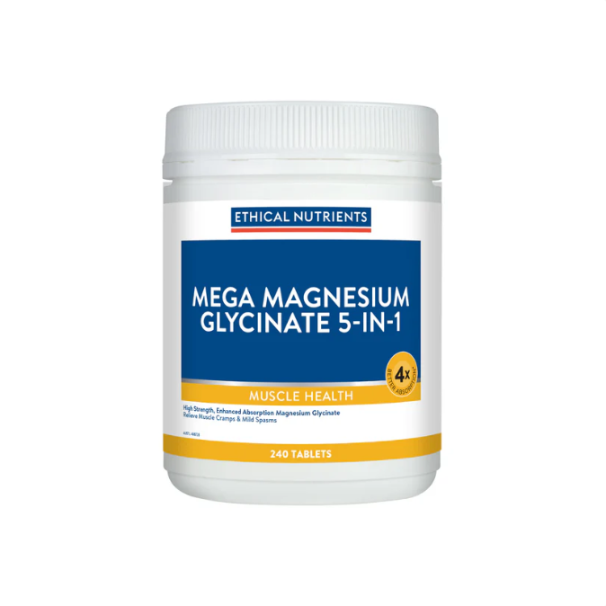 Ethical Nutrients Mega Magnesium Glycinate 5-in-1 240 Tablets