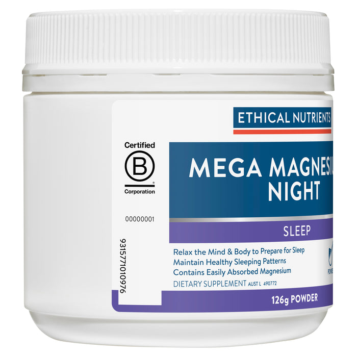 Ethical Nutrients Mega Magnesium Night Powder 126g