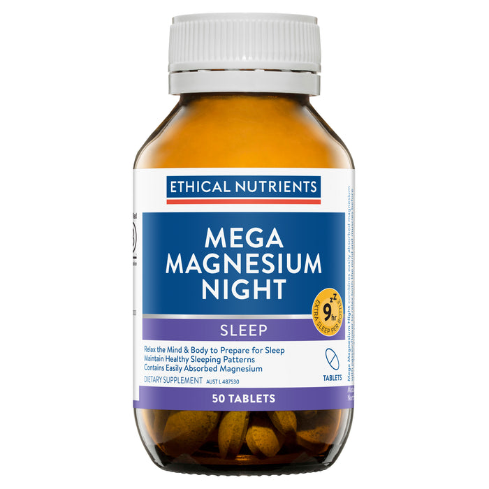 Ethical Nutrients Mega Magnesium Night 50 Tablets