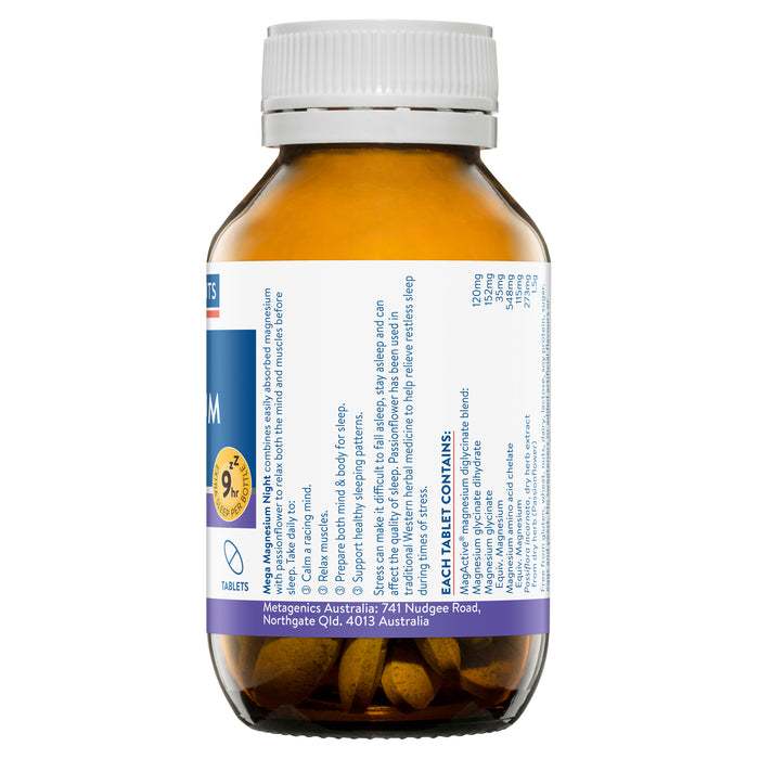 Ethical Nutrients Mega Magnesium Night 50 Tablets